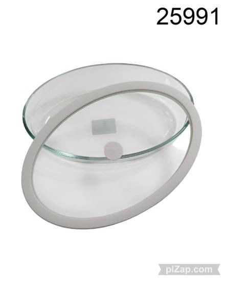 Imagen de TUPPER VIDRIO CON TAPA HERMETICA APTO HORNO OVALADO 3.26